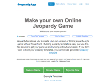 Tablet Screenshot of jeopardyapp.com